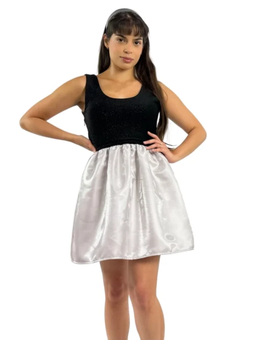 2318 MIXED MINI DRESS