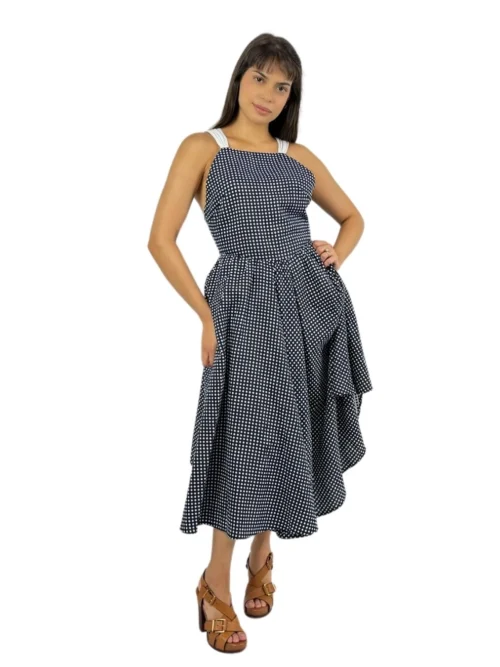 2406 STRAP MIDI DRESS