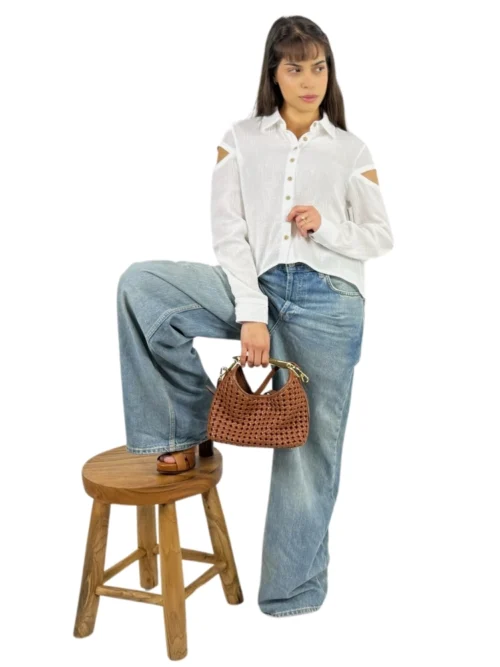 2416 L/S CUTOUT SHIRT