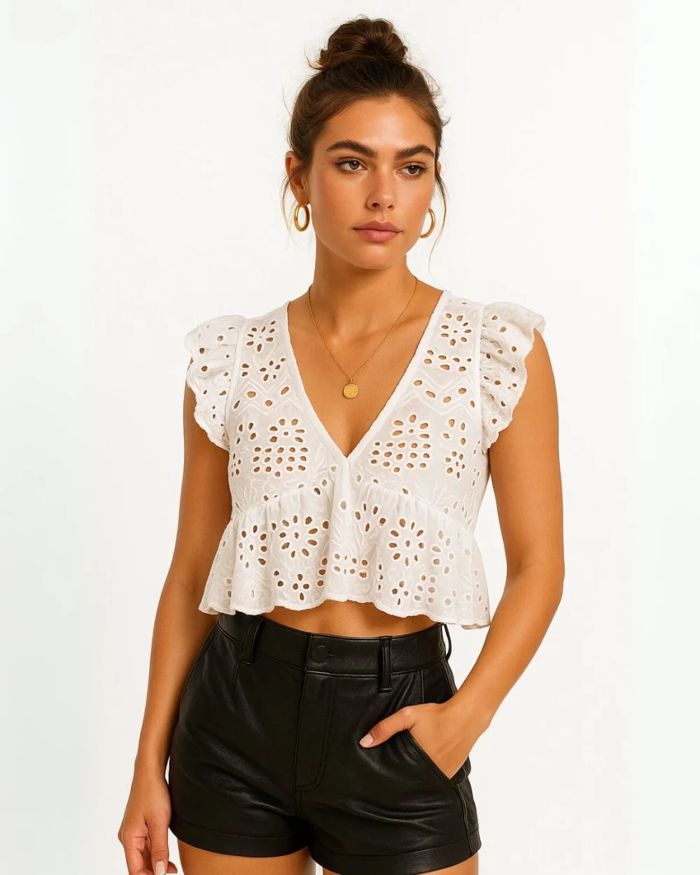 2209 Raffle Sleeve Top