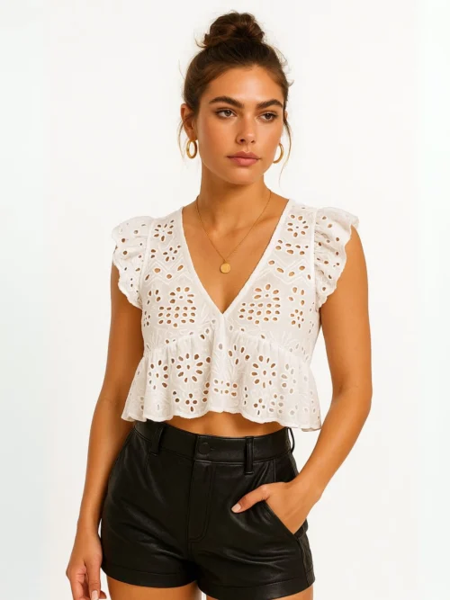 2209 Raffle Sleeve Top