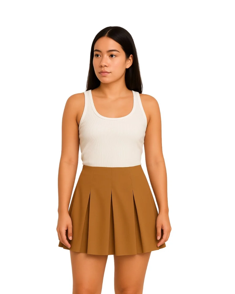 2222 Pleat Mini Skirt