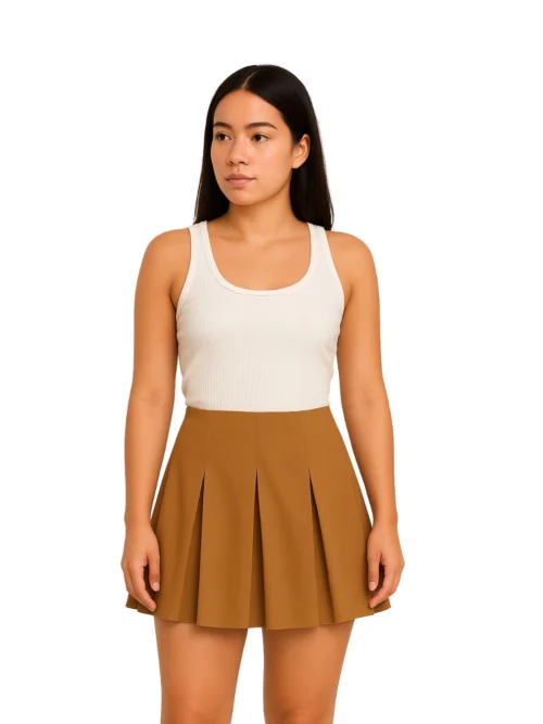 2222 Pleat Mini Skirt