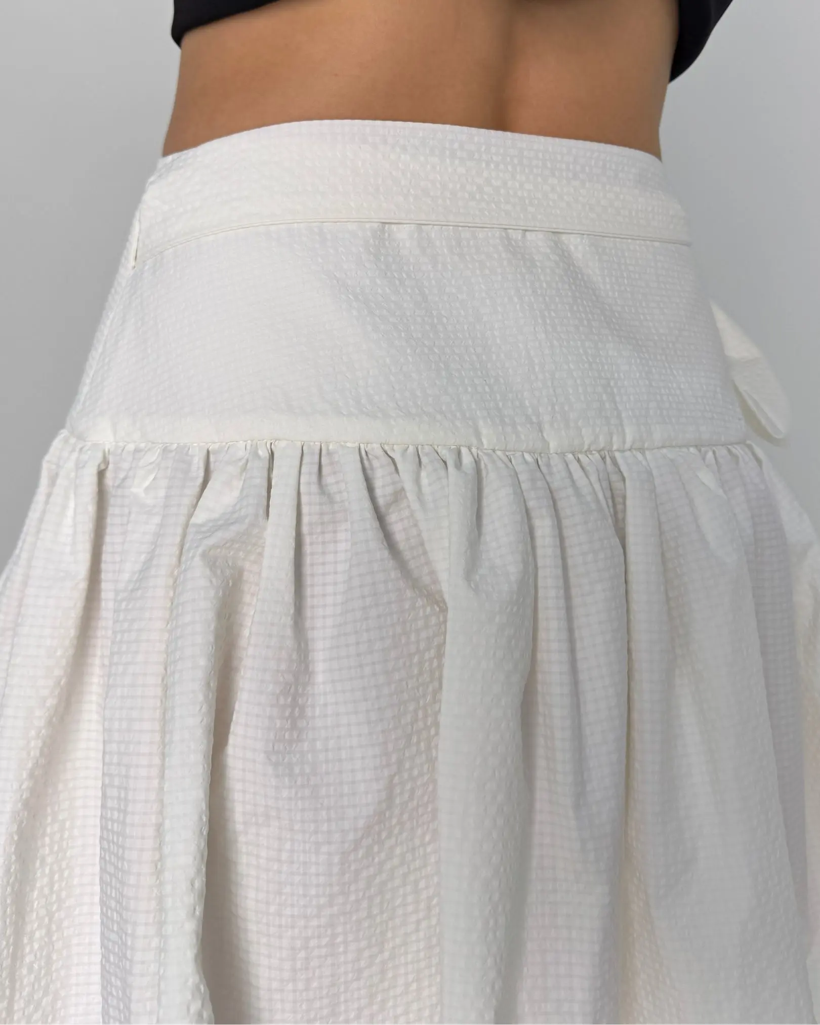 2606 Ruffled Wrap Mini Skirt - Image 5