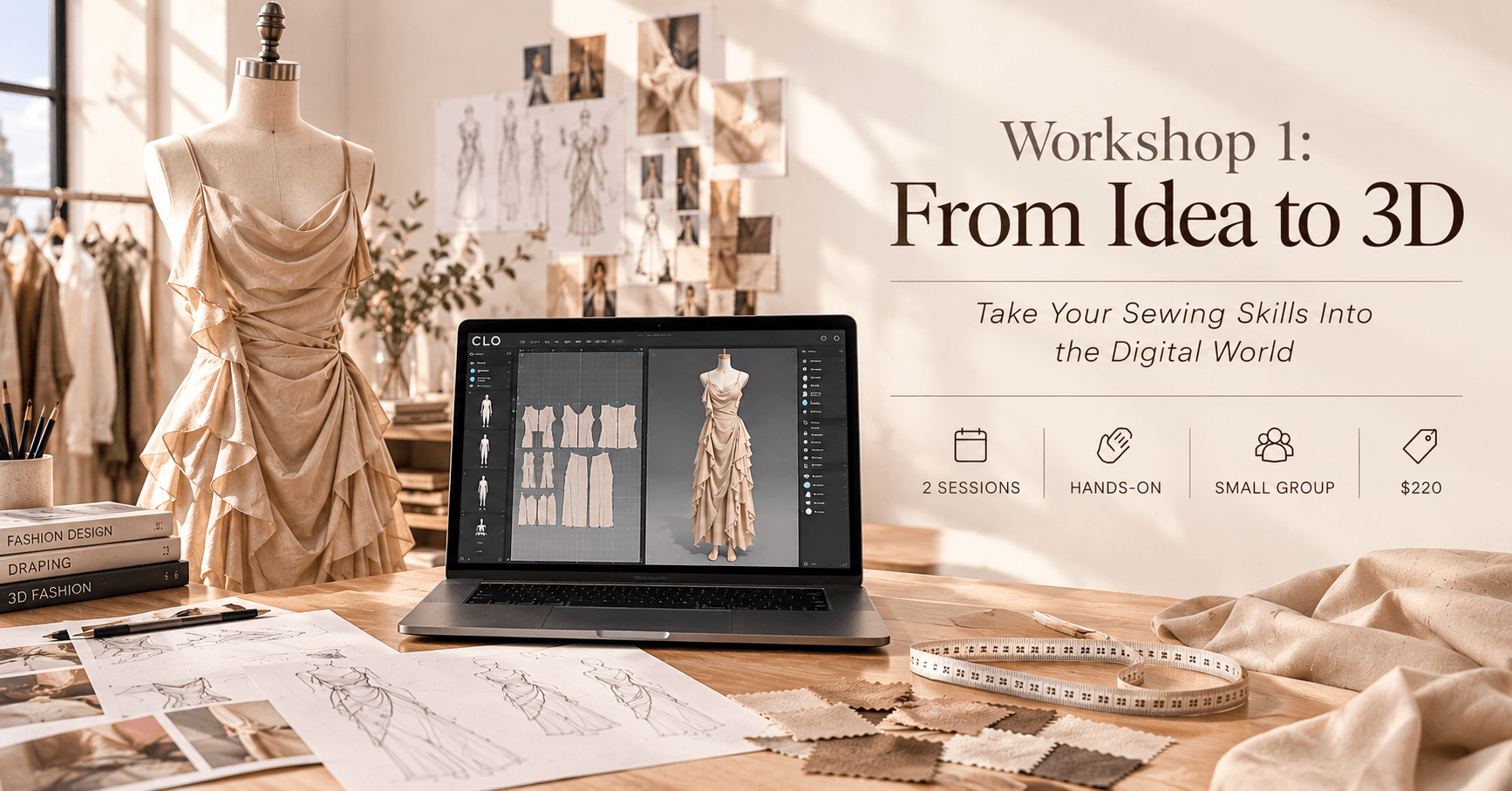 Hosted by Mihaela Kim | From Idea to CLO3D Workshop